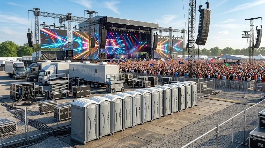 Concert Restroom Rental in Racine, WI